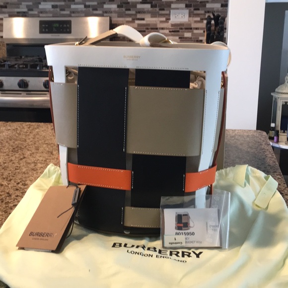 Burberry Handbags - Sold on ♏️NWT Burberry Bucket 2020 Honey Bag